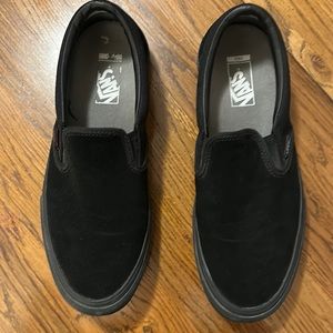 Black Vans Slip Ons